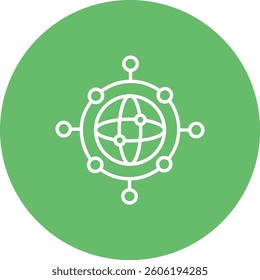 Global Network vector icon. Can be used for printing, mobile and web applications.