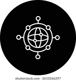 Global Network vector icon. Can be used for printing, mobile and web applications.