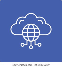 Global Network vector icon. Can be used for printing, mobile and web applications.