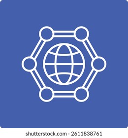 Global Network vector icon. Can be used for printing, mobile and web applications.