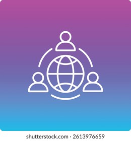 Global Network vector icon. Can be used for printing, mobile and web applications.