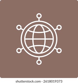 Global Network vector icon. Can be used for printing, mobile and web applications.