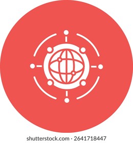 Global Network vector icon. Can be used for printing, mobile and web applications.