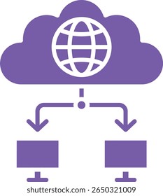 Vektorsymbol für das globale Netzwerk. Kann für Druck-, Mobil- und Web-Anwendungen verwendet werden.