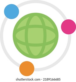 global network Vector illustration on a transparent background.Premium quality symbols.Stroke vector icon for concept and graphic design.