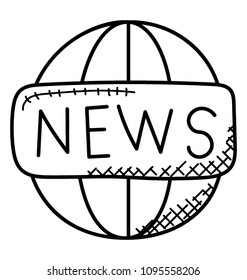 
Global networking connection, sphere worldwide concept vector icon
