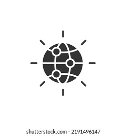 Global networking icons  symbol vector elements for infographic web