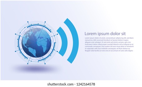global network,Vector futuristic,Internet of Things system,connections internet of things,networking futuristic social media. communication data science learning machine protection technology