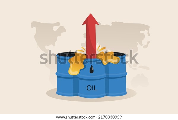 Global oil prices rose to\
a critical level. The fuel economy crisis and expensive gas prices\
concept..