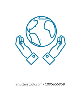 Global opportunities linear icon concept. Global opportunities line vector sign, symbol, illustration.