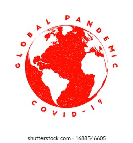Global pandemic and COVID-19 concept