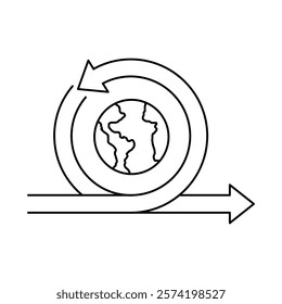 Global Pathway – Globe Representing International Connectivity and Growth