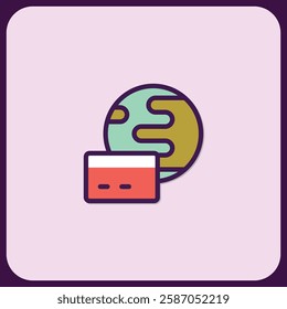 Global Payment Gateway Icon Design