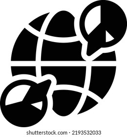 ilustración global peace Vector sobre un fondo transparente.Símbolos de calidad premium.Icono vector glifos para concepto y diseño gráfico.