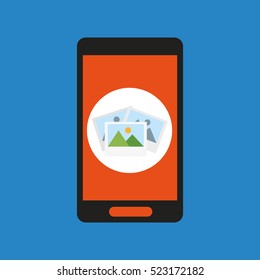 global picture photo social network vector illustration eps 10
