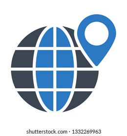 global pin glyph double color