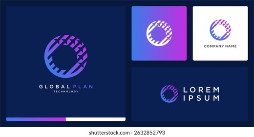 Diseño global del logotipo del Plan con la flecha