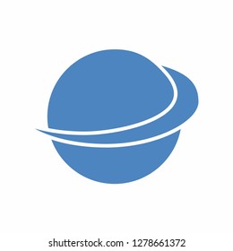 Global planet earth logo icon vector