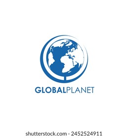 Diseño de logotipo de Global Planet simple