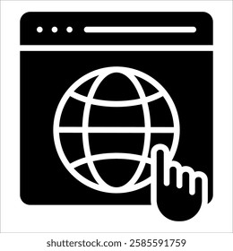 Global Platform Icon Element For Design
