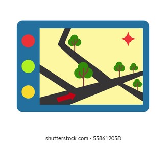 global positioning system icon symbol logo image vector pin locate
