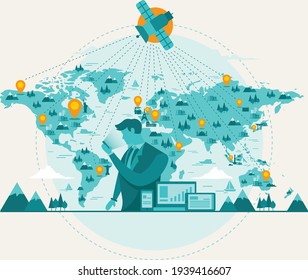 
Global Positioning System Illustration GPS