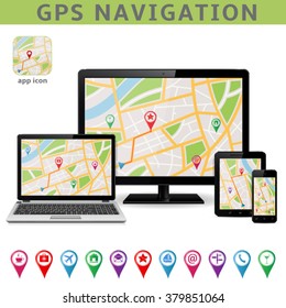 Global Positioning System Navigation Template