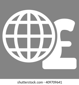Global Pound Finances vector icon. 