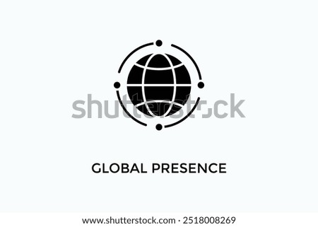 Global Presence Vector Icon Or Logo Illustration