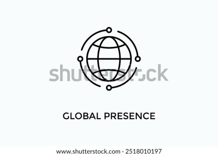 Global Presence Vector Icon Or Logo Illustration