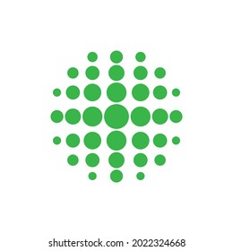 Globaler Impuls, Vektorlogo Design .. Erdkreissymbol