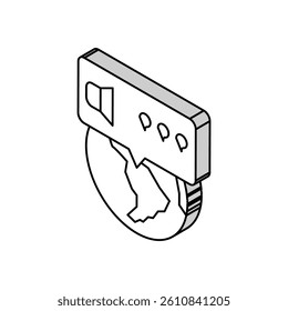 global question about goods isometric icon vector. global question about goods sign. isolated symbol illustration