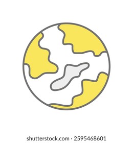 Global Reach icon vector stock illustration