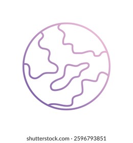 Global Reach icon vector stock illustration