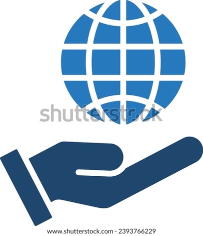 Global Reach line vector illustration