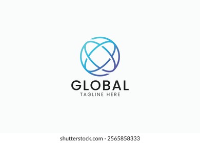 Global Reach Modern and Professional Logo International Connectivity Innovation Network