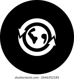 Global Recycling Icon Element For Design