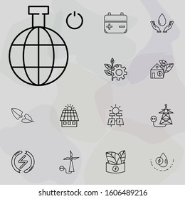 global research icon. Ecology icons universal set for web and mobile