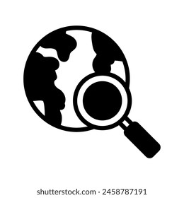 Global Research  icon in vector. Logotype
