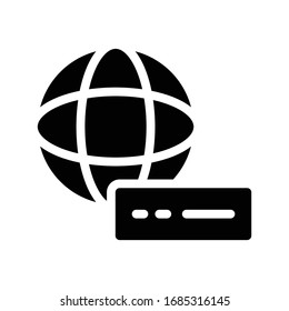 global router vector glyph flat icon 