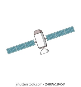 Ilustración vectorial satelital global. futuro satelital, tecnología mundial, datos internet señal satelital global.