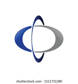 Global Satellite Initial O Lettermark Graphic