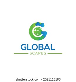 Global Scapes Logo. G logo design