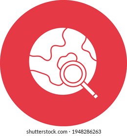 Búsqueda global, globo, imagen vectorial de icono mundial. También se puede usar para seo y web. Idóneo para aplicaciones web, aplicaciones móviles y medios impresos.