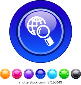 Global search glossy circle web buttons.