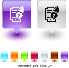 Global search glossy square web buttons.