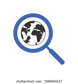 vector de diseño de icono de búsqueda global