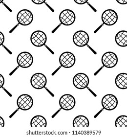 Global Search Icon Seamless Pattern Vector Art Illustration