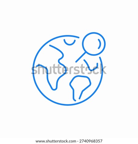 global search icon sign vector