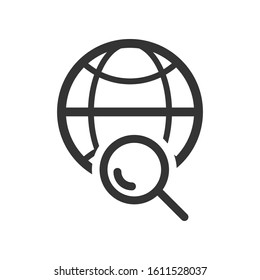 Global search icon. vector designs